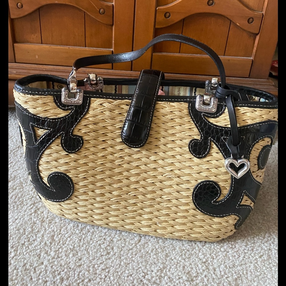 Brighton small straw tote